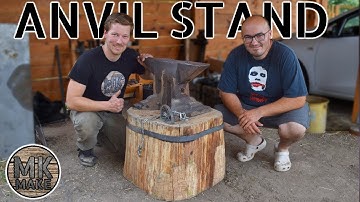ANVIL STAND | Short Story of an Oak Stump with Metal Strap
