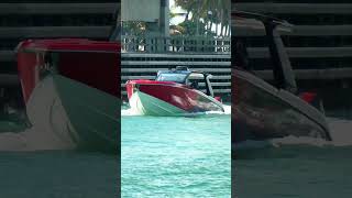 Love the red! Cigarette Powerboat.