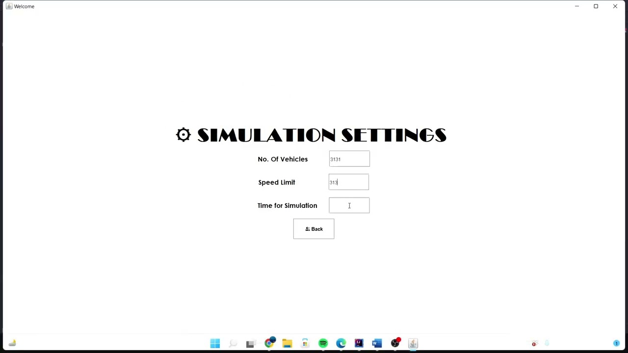 Traffic Simulator Dummy GUI | Java