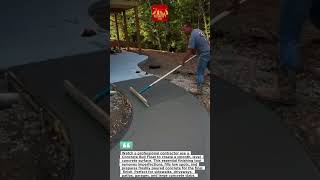 Concrete Bull Float Finishing | Perfect Smooth Concrete Walkway