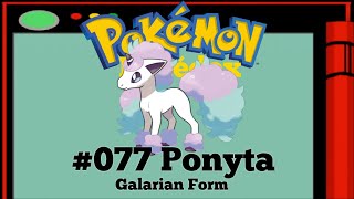 Pokédex - #077 Ponyta (Galarian Form)