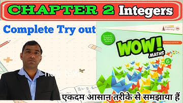 try out class 6th chapter 2 integers wow maths book solution