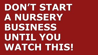 How to Start a Nursery Business | Free Nursery Business Plan Template Included