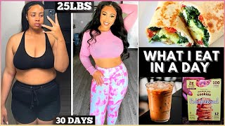 WHAT I EAT IN A DAY TO LOSE 25 POUNDS IN 30 DAYS | Rosa Charice