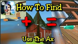 Scary Clown Man Neighbor Escape - How To Find And Use The Ax screenshot 2