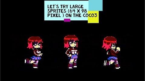 BIGGER SPRITES ON THE COCO3 ! #SEPTANDY EYE CANDY