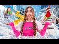 We Built Amazing Winter House! I Filled My Room With Snow