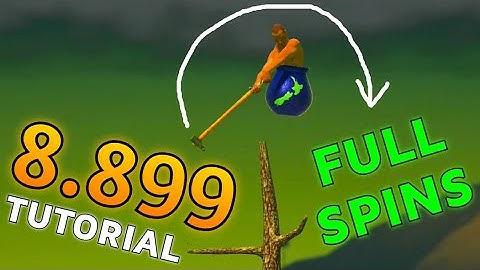Getting Over It - 8.899 Tutorial Segment With Full Spins Only