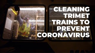 TriMet staff cleans trains, buses to prevent spread of coronavirus