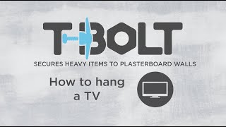 T-BOLT Plasterboard Fixing - How to Hang a TV