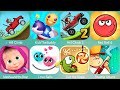 Top 25 Best Android & iOS Games (Masha,Hill Climb,Kick the Buddy,Hill Climb 2,Red Ball 4,Love Balls)