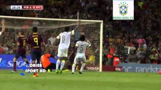 Barcelona 8 0 Santos Joan Gamper Cup All Gools 2 8 2013)