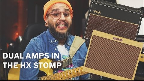 How I Use It: TWO AMPS (Line 6 HX STOMP)!!!