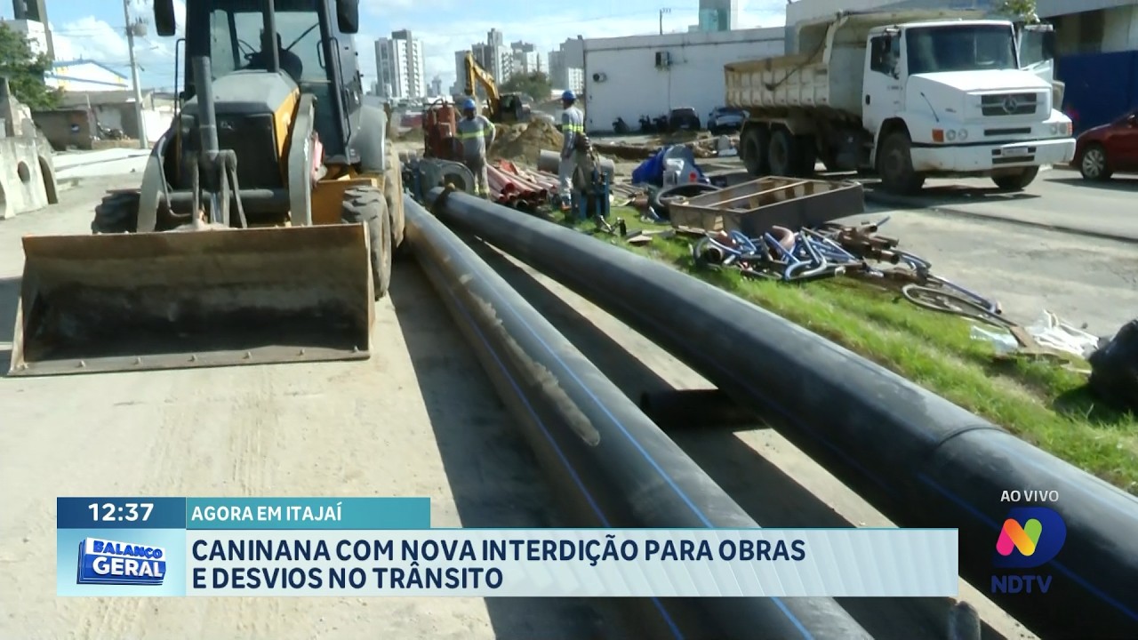 Caninana terá nova interdição para obras e mudanças no trânsito