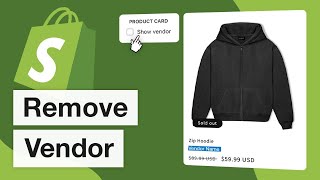 How To Remove Vendor Name In Shopify by Digitut 5,947 views 1 year ago 2 minutes, 23 seconds