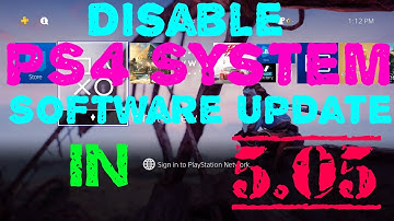 Disable PS4 Auto System Software Update In 5.05