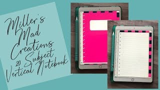 DIGITAL NOTEBOOK | 20 Subject Vertical Digital Notebook