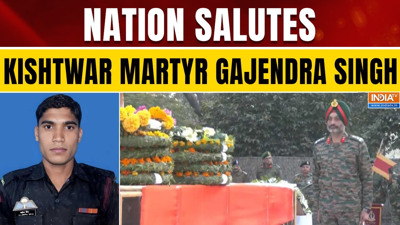 Tributes Paid to Havaldar Gajendra Singh, Martyred in Kishtwar Encounter | India TV English