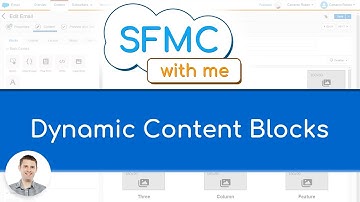 Dynamic Content Blocks in Marketing Cloud - SFMC with me - 001