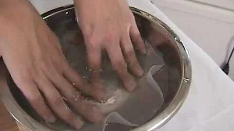 Soak Rice Paper for Vegetable Spring Rolls