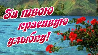 Эти розы для тебя! За твою прекрасную улыбку!