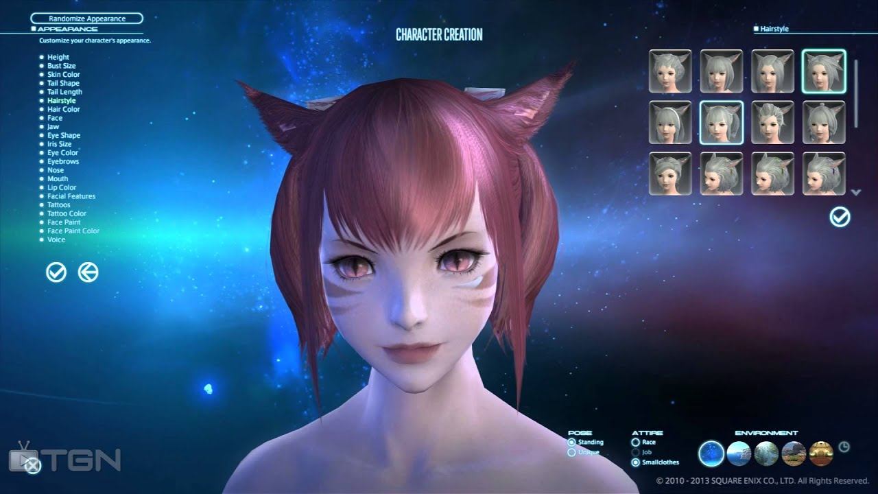 Final Fantasy Xiv Arr Character Creation Youtube