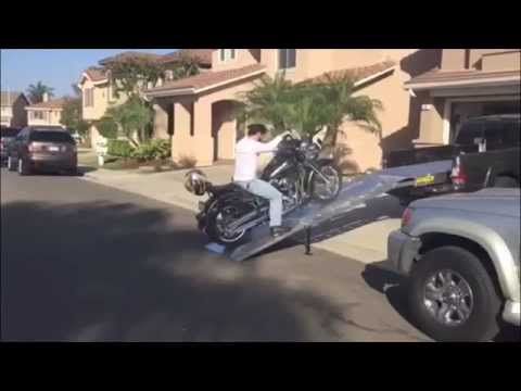 Toyota Tacoma LoadAll Motorcycle Ramp - YouTube