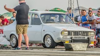 Brutal Dacia 1300 2.0 Turbo Quattro 340 Hp Vs Vw F 2 Tdi - Drag Race Arad 10.09.2016