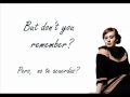 Dont You Remember - Adele Subtitulada Ingles y Español