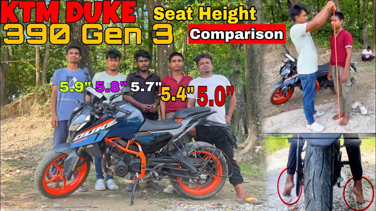 Minimum Height Required For DUKE 390 | ktm duke 390 seat height Test | Duke 390 bs6 height Test