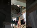 table saw with brushless battery-powered motor and equipped with dust collector