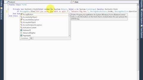 VB.NET Urdu Tutorial 15 - Display Advanced Message Box in Visual Basic