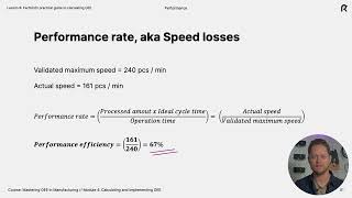 Lesson 8: How to calculate OEE (full OEE formula example)