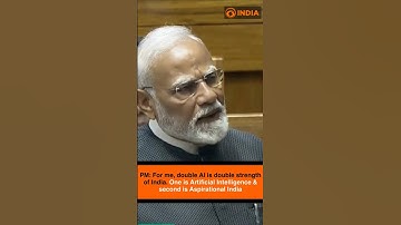 PM: AI is double strength of India. One is Artificial Intelligence & second is Aspirational India