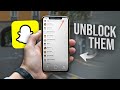 How to Unblock Someone on Snapchat (tutorial)