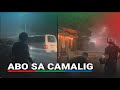 Kalsada sa Camalig, Albay binuhusan ng tubig para linisin ang abong ibinuga ng Mayon | ABS-CBN News