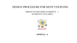 Design Procedure For Muff Coupling