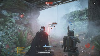 Watch Darth Vader hold block and dash back - SWBF2