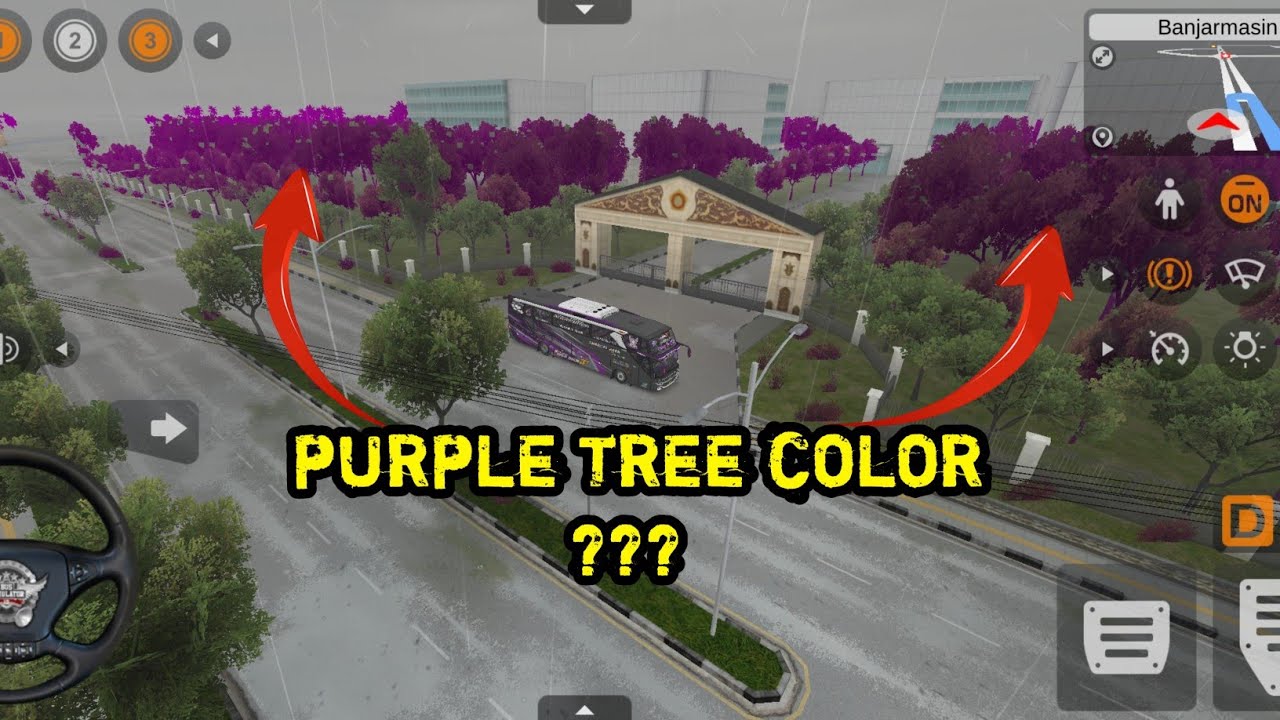PURPLE TREE COLOR !?? || NEW UPDATE V4.0.3 BUS SIMULATOR INDONESIA ...