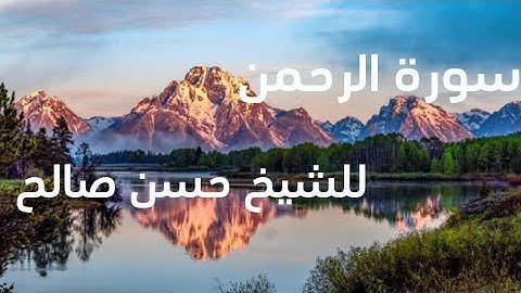 سورة الرحمن|للشيخ حسن صالح|صوت ينسيك الحزن والهموم. 
