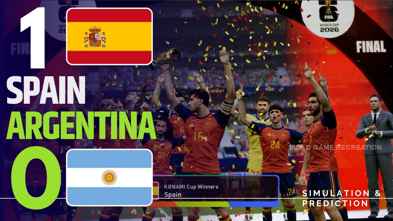⚽ ESPAÑA 1-0 ARGENTINA | Highlights  |  Copa Mundial 2026 | Simulación/Recreación Videojuego