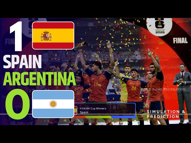 ⚽ ESPAÑA 1-0 ARGENTINA | Highlights  |  Copa Mundial 2026 | Simulación/Recreación Videojuego