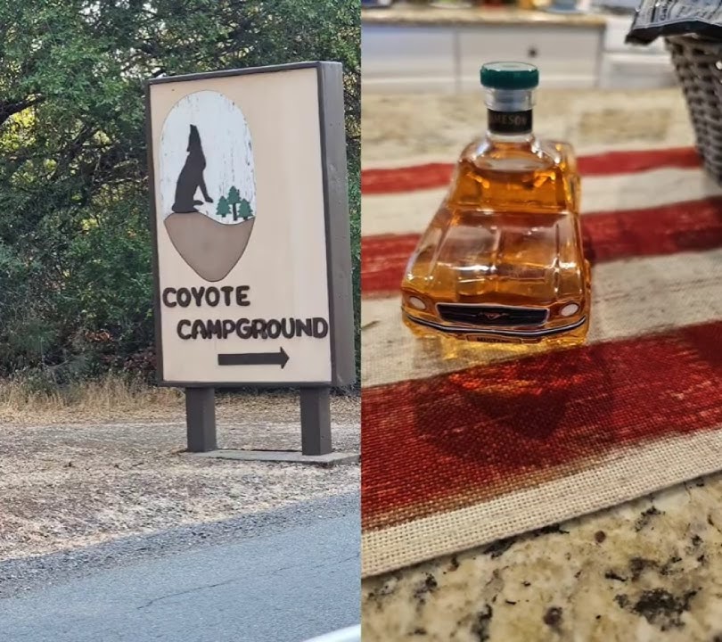 Mustang whisky bottle.