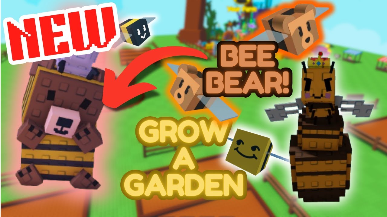NEW BEAR BEE UPDATE GROW A GARDEN!!! - YouTube