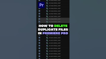 How to DELETE Duplicate Files in Premiere Pro 👍 #premierepro #tutorial #kylerholland