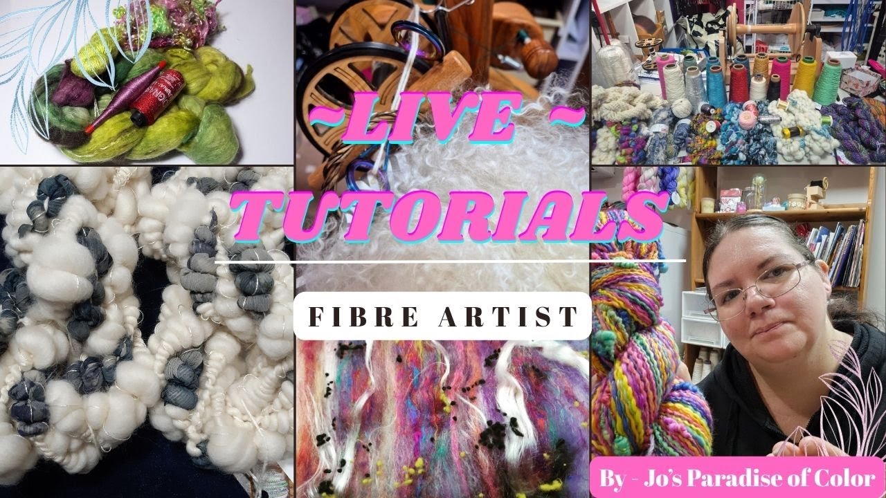 LIVE Tutorial Making Mini Yarn Hank beads for stitchmarkers and spinning projects