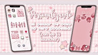 Idea: Personalizando mi celular anime ver.! (Boku no Hero Academia)(con iOS 14 Launcher) |rellyk𖦹𖦹k! screenshot 2