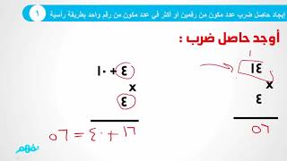 ضرب عدد مكون من رقمين أو أكثر في عدد مكون من رقم واحد | الرياضيات | الصف الثالث الابتدائي