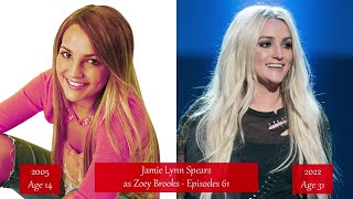 Zoey 101 (TV series) the cast from 2005/08 to 2022