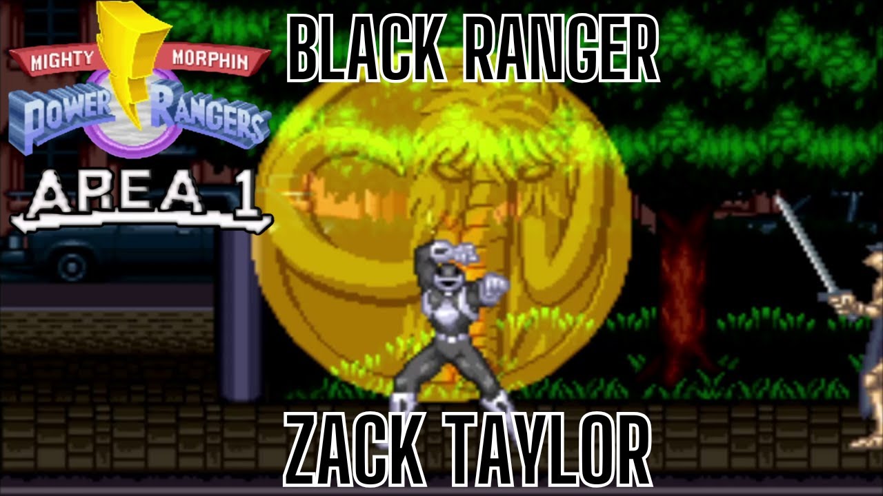 [SNES] Mighty Morphin Power Rangers: Area 1 - Zack the Black Ranger ...